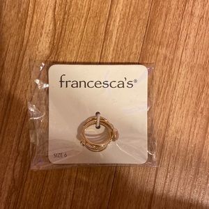 Francesca’s size 6 ring pack of 5